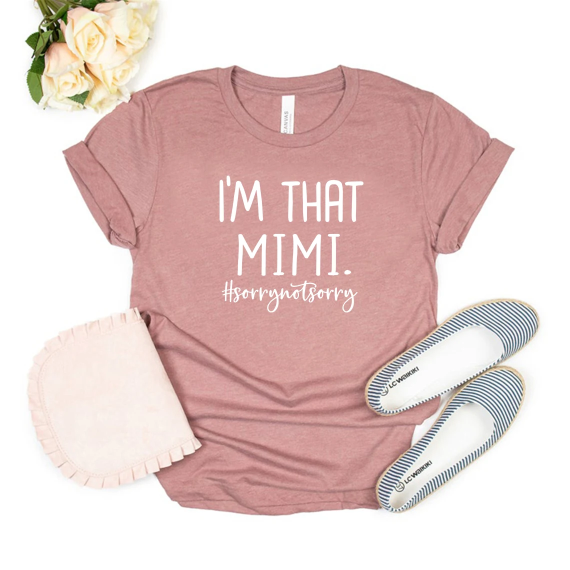 

I'm That Mimi Shirt Sorry Not Sorry T-Shirt Funny Sarcastic Shirt Grandma T-shirt Women Graphic T Shirts Short Sleeve Tshirt Top