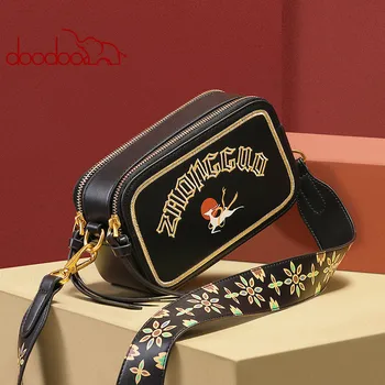

DOODOO Dunhuang Co-branded Bag Women's Bag 2020 New Net Red Wild Camera Bag Female Messenger Bag Tide ins Small Square Bag