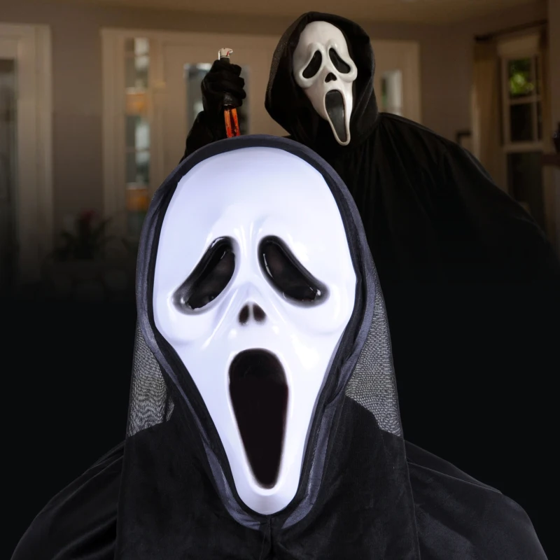 

party scream face mask Death Final Skull Ghost terror Mask Fake Halloween Cosplay Masquerade Supplies masquerade ball men women