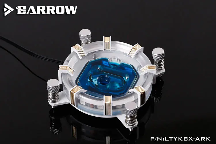 Курган Процессор воды блок использовать для INTEL LGA 2011 2066X99X299 радиатора 5V GND для 3PIN Hearder материнская плата - Цвет лезвия: White Bracket