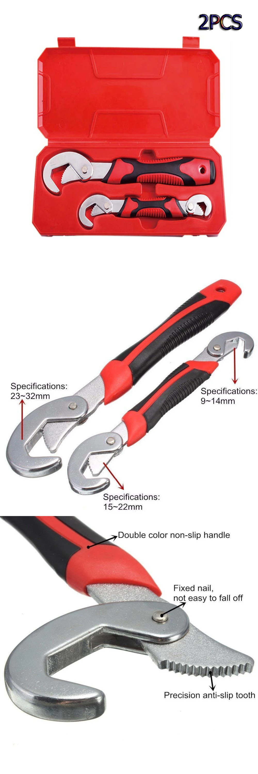 HARFINGTON Clé à Molette Simple à Extrémité Ouverte, 17 Mm, En Acier CR-V épais Pour Réparation Automobile Et Assemblage De Meubles, Noir