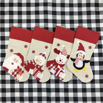 

New Year Party Gifts Christmas Stocking Decoration Noel Kerst Ornaments Xmas DIY Natal Christmas Decorations for Home Navidad