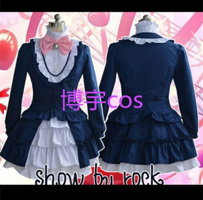 Популярная игра от ROCK! Голубые костюмы косплея рок мир SJ форма для вечеринки