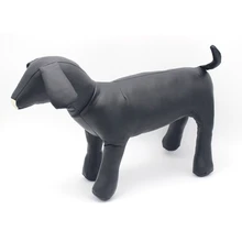 Кожаные манекены для одежды для собак, стоячие модели собак, игрушки для животных, демонстрационный манекен черного цвета M