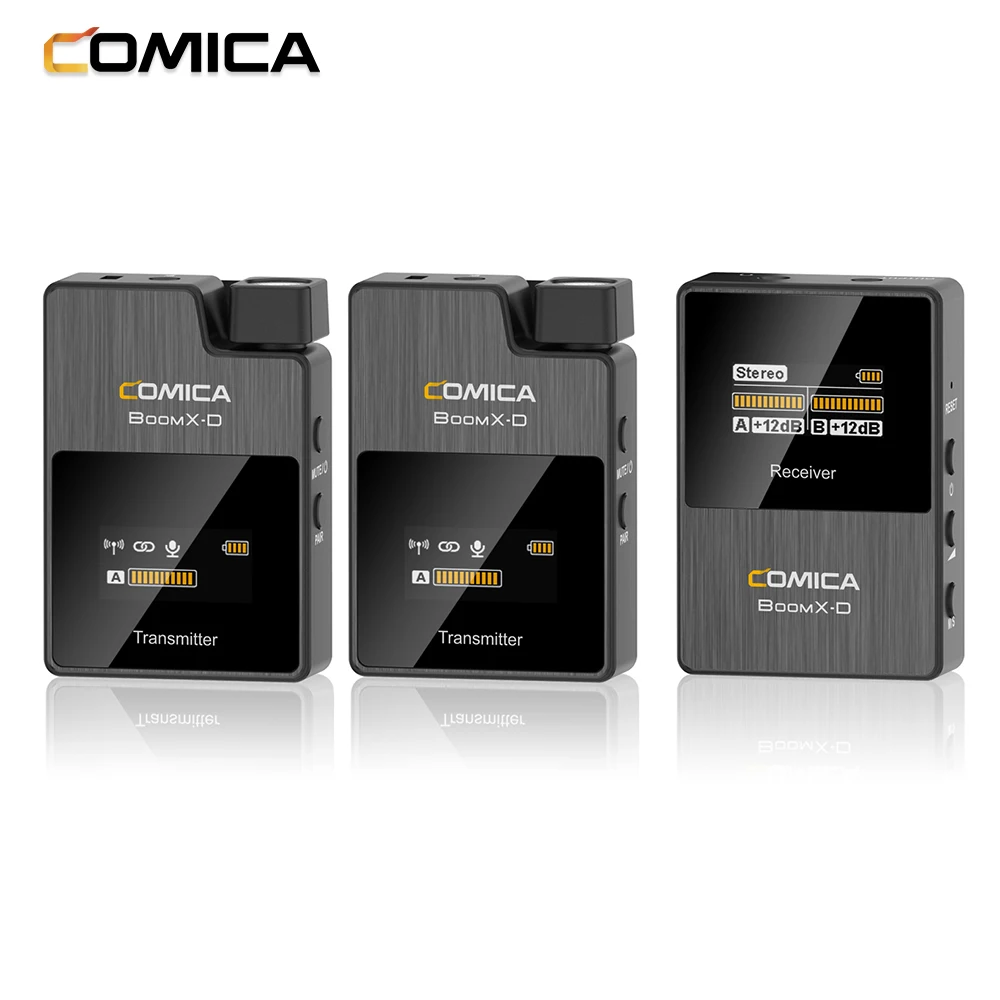 COMICA BoomX D D2 один триггер два 2 4 г цифровые Беспроводной микрофон Системы 3 5 мм