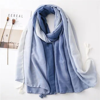 

2020 new style, fashion soft skin-friendly cotton and linen scarf, women's personalized decorative cotton and linen scarf