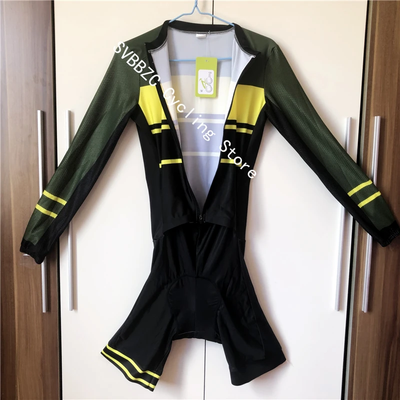 SVBBZC Pro Мужской комбинезон триатлон костюм Ropa Ciclismo Майо с длинным рукавом Велоспорт Джерси комплект Велоспорт Skinsuit набор велосипедная одежда
