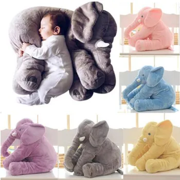 

Plush Elephant Doll Pillow Kids Toy Sleeping Back Cushion Cute Stuffed Elephant Baby Gift For Children Boy Girl 40 CM