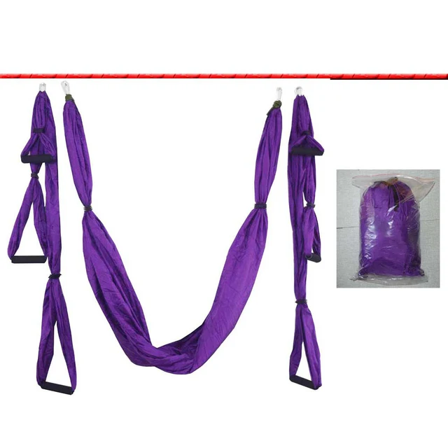 Home Yoga Hammock Anti Gravity Yoga Accessories Strap Hamacas 6 Handle Pilate Nylon Indoor Aerial Yoga