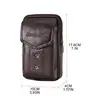 Vintage Leather Waist Bag Belt Loop Holster Carry Phone Pouch Wallet Case Q1QA ► Photo 2/6