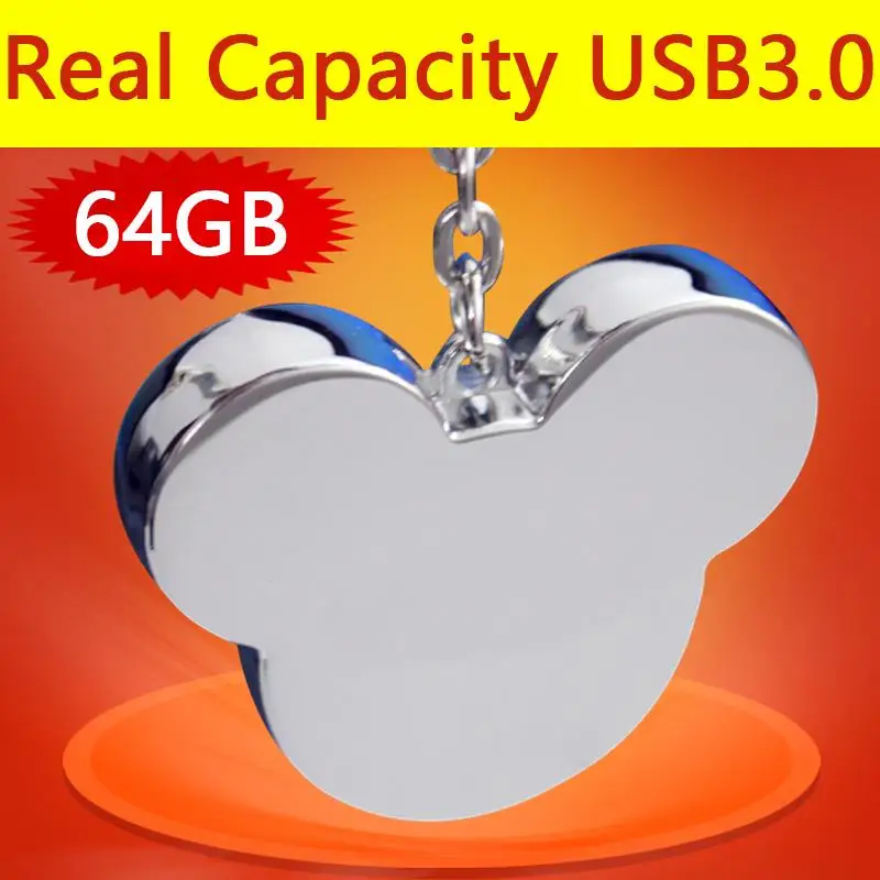 Металлическая мини Usb флешка с Микки Маусом флеш-накопитель 3 0 64 ГБ 128 1 ТБ 2 флешки