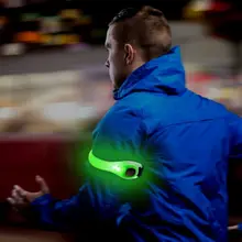 На открытом воздухе 1 шт. для бега для велоспорта отражающий регулируемый светодиодный нарукавник Лампа безопасности ремень нарукавник светильник