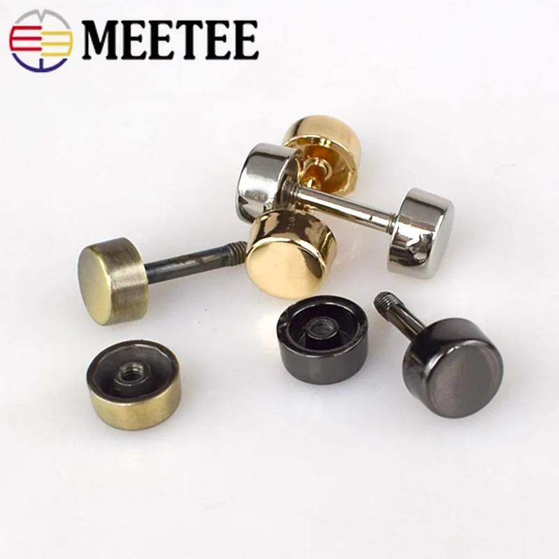 Металлические пряжки Meetee для сумок 5 шт. съемная колесная пряжка застежка