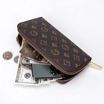 

2020 new luxury women long wallet and clutch purse handbags for male Famous brand designer wallet men zipper wallet phone bag