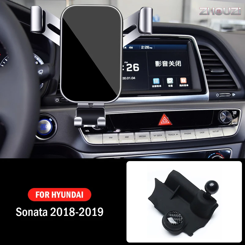 

Car Mobile Phone Holder Special Mounts GPS Stand Gravity Navigation Bracket For Hyundai Sonata 9 2018 2019 Car Accessories