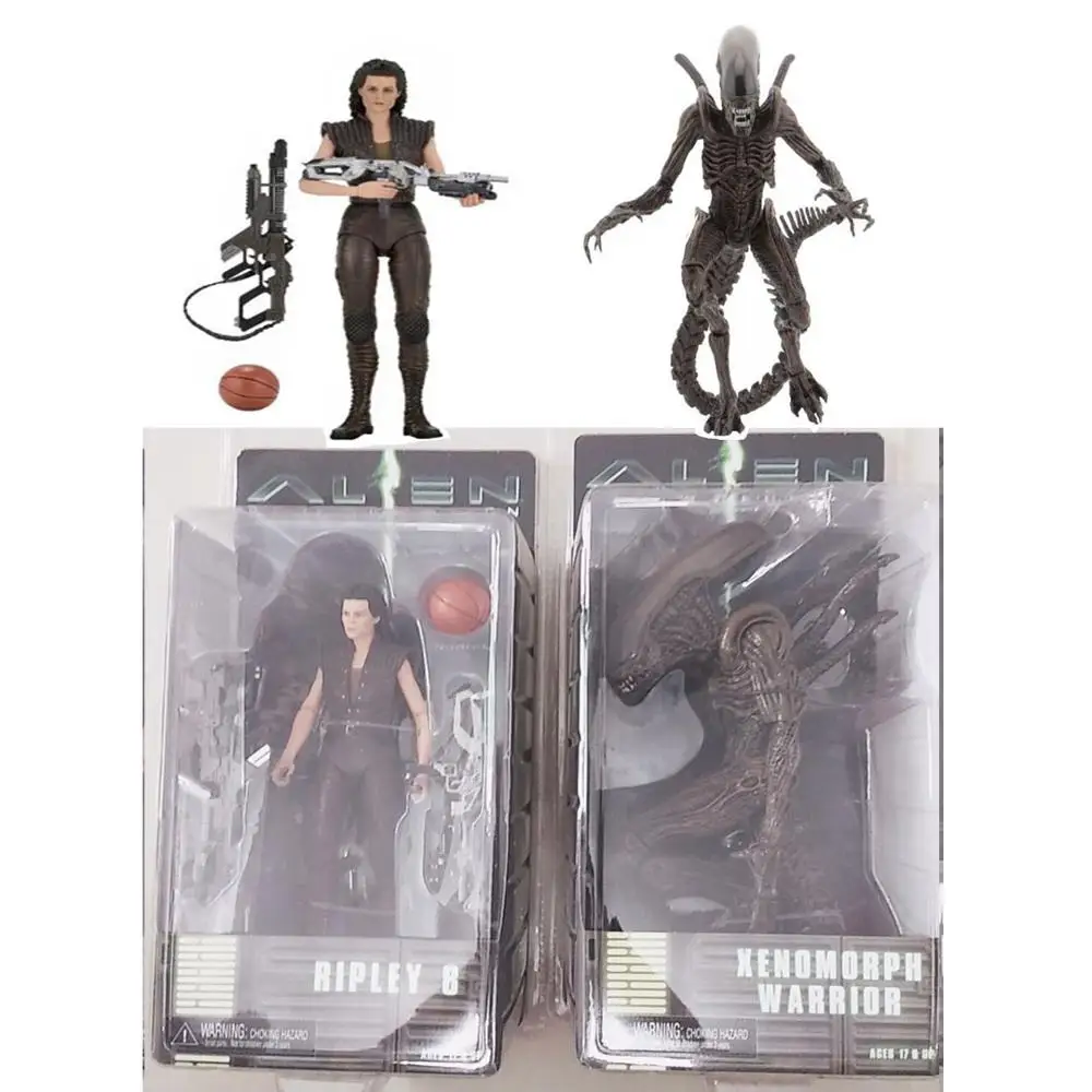 Оригинальная серия NECA Alien 14 Ripley 8 resuration Xenomorph Warrior фигурка модель игрушки куклы подарок