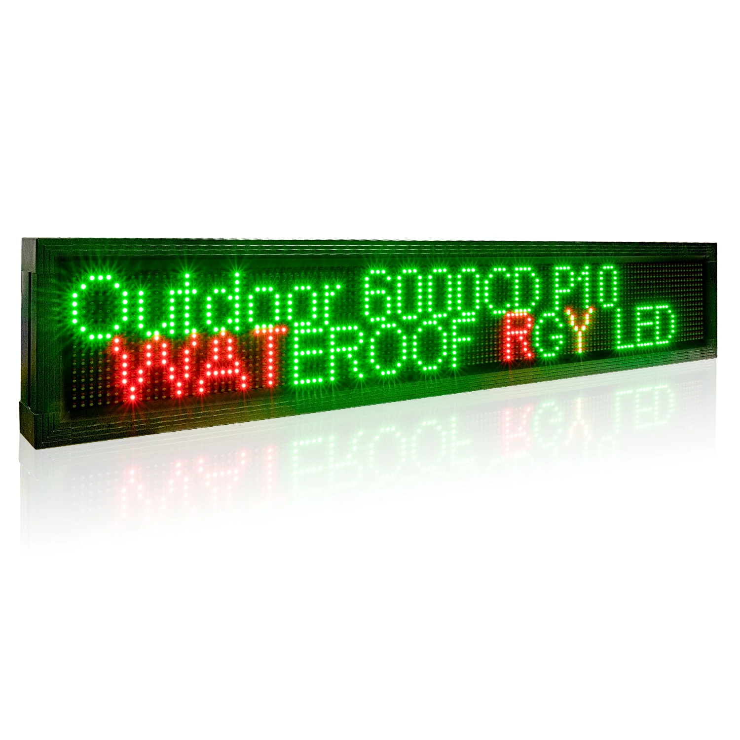 

Leadleds 168CM P10 Outdoor Led Sign Display WiFi Programmable Scrolling Message RGY 3-Color Led Board Screen Waterproof 66-in