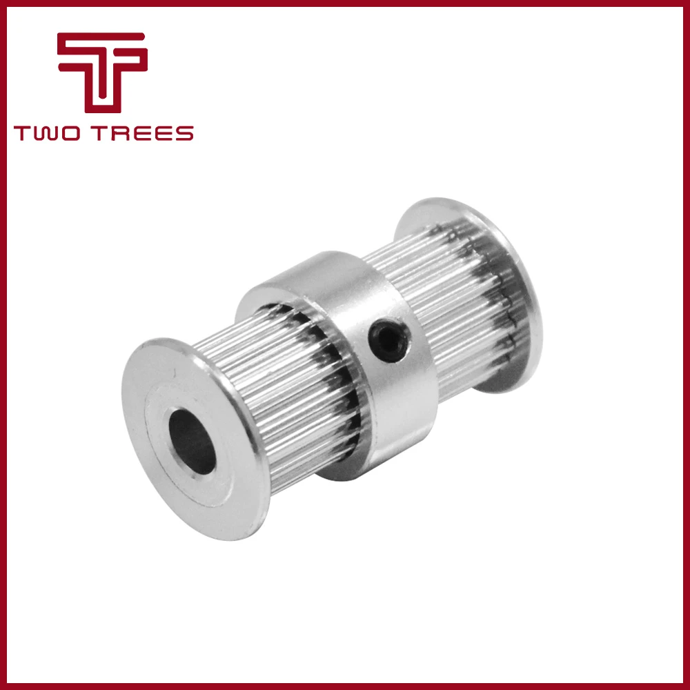 GT2 pulley type double head GT2 20 teeth 9mm width bore 5 & 8mm timing pulley for GT2 Timing belt 3D printer part gear (3)