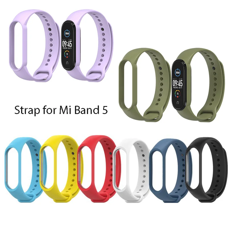 

Duoteng M5 Strap For Xiaomi Mi Band 5 Bracelet Silicone Wrist Strap Correa Smartwatch Replacement Bracelet for Mi Band 4 Correa