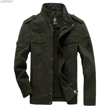 

Autumn Spring coat Soldier Style Army Jackets Male Brand Mens Bomber Jackets Plus Size Cotton Military Jacket Men