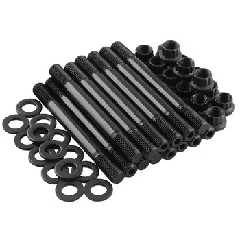 

Cylinder Head Screw Set 8740 Chromoly Head Stud Kit Turbo 3.0L Assortment Accessories For Toyota Supra Black 1 Set