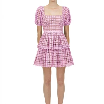 

woman lace dress high quality 2020 summer short dresses
