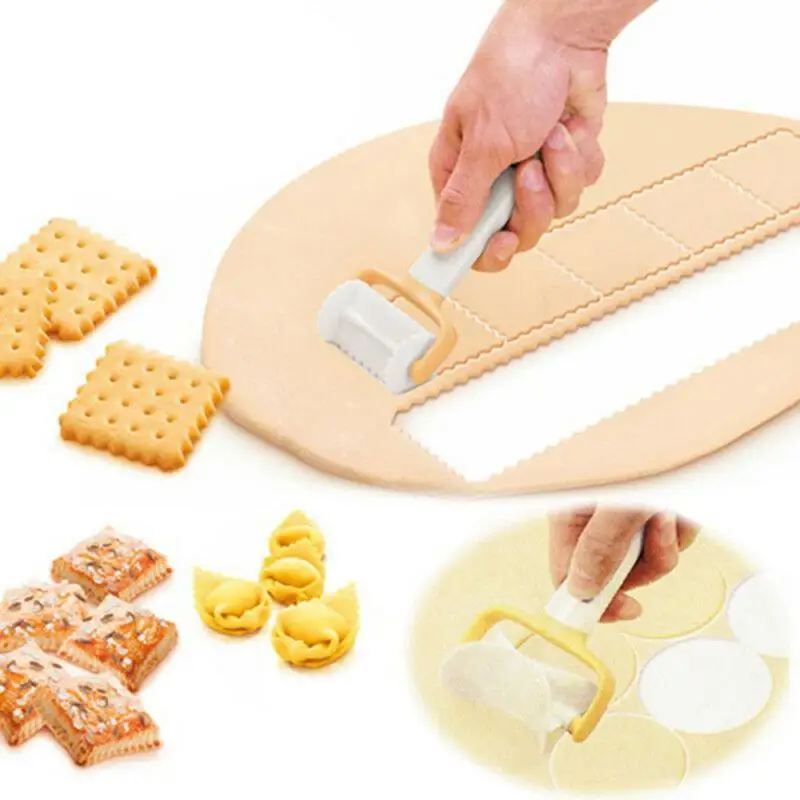 Pie Mold Plastic Icing Spatula Round Cookie Cutter Rolling Biscuit Cutting Pastry Blade Circle Dough Dumpling Maker | Дом и сад