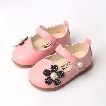 

Newborn Baby Prewalker Soft Bottom Anti-slip Floral Design Shoes Footwear Princess Girl Crib Shoes