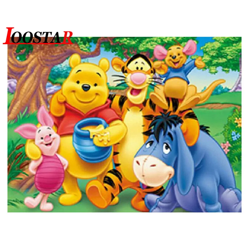 

5D Full Square Diamond Painting Mosaic Winnie the Pooh Decor Diamond Rhinestone Embroidery Cross Stitch Home Decor