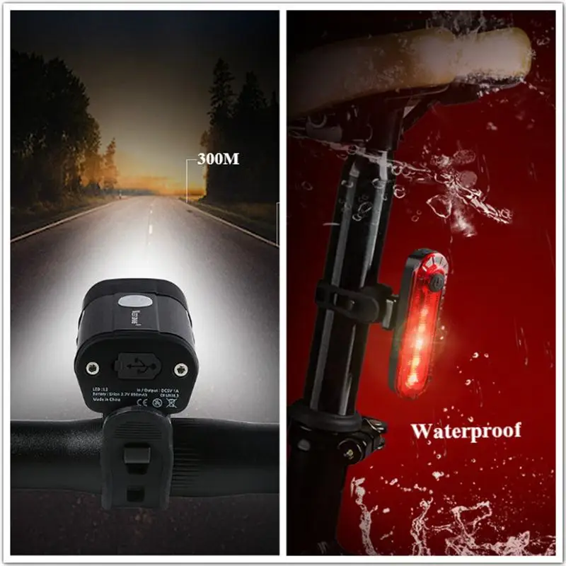 WEST BIKING-Luz Led potente para bicicleta, recargable, 2000mAh, accesorios  para bicicleta, linterna frontal trasera, luz trasera de alta visibilidad -  AliExpress