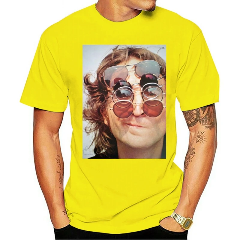 

2020 Leisure Fashion 100% Cotton O-neck T-shirt John Lennon White Sizes Available S-3XL Men
