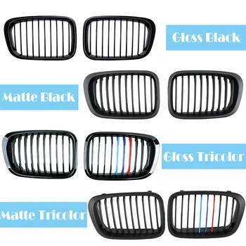 

1 pair For BMW E46 Sedan 3 Series 1998-2001 4 Doors Carbon/Black ABS Kidney Grille Front Bumper Grill M Performance Accessories