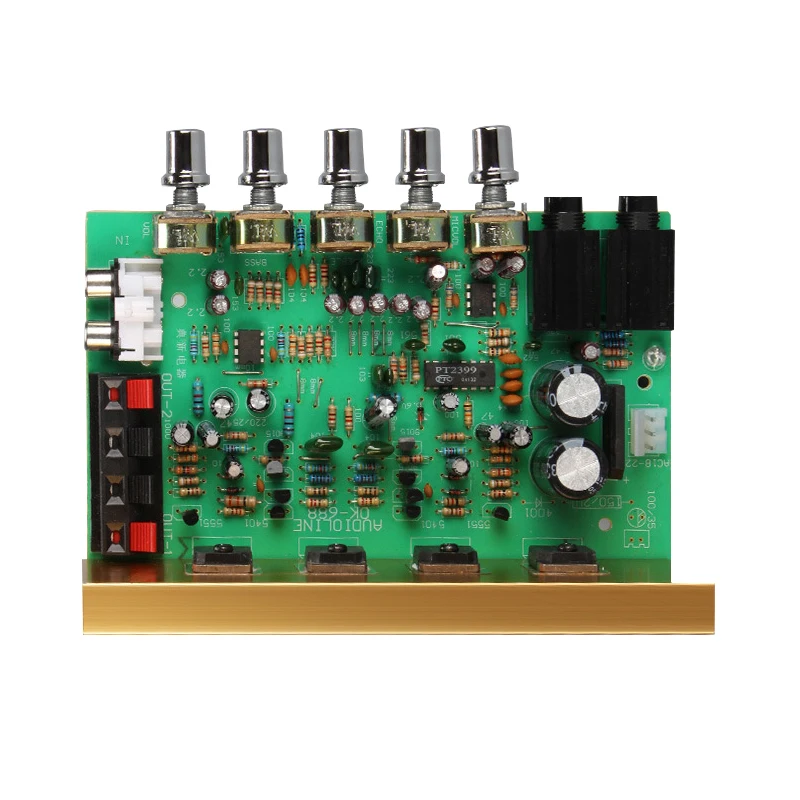 OK688 Reverberation Amplifier Board 2.0 Channel 100W*2 High Power Audio Amplifiers Board Dual AC18-24V For Home Speaker DIY Amp OK688 Reverberation Amplifier Board 2.0 Channel 100W*2 High Power Audio Amplifiers Board Dual AC18-24V For Home Speaker DIY Amp