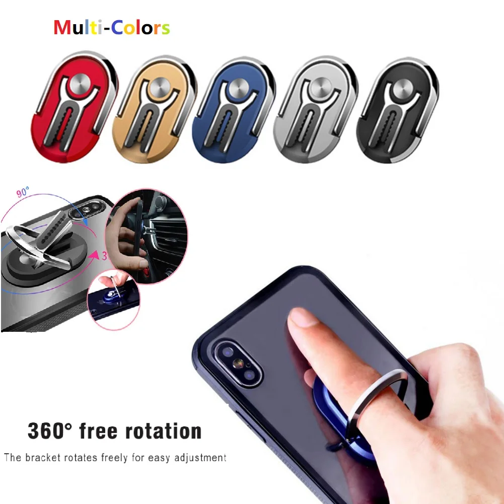 

Ring Kickstand Car Mount Stand For iPhone 11 Pro XS MAX X 8 Metal Ring Buckle Air Vent Clip Holder For Samsung Note10+ S10 S9