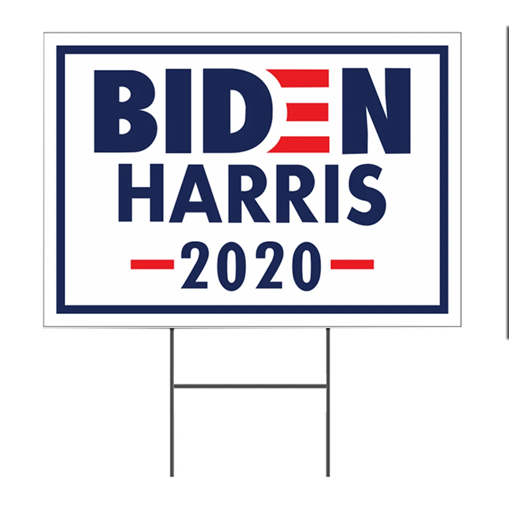 Biен/Харрис для президента 2020 Дворовые знаки с H Frames 12x18 дюймов газон открытый