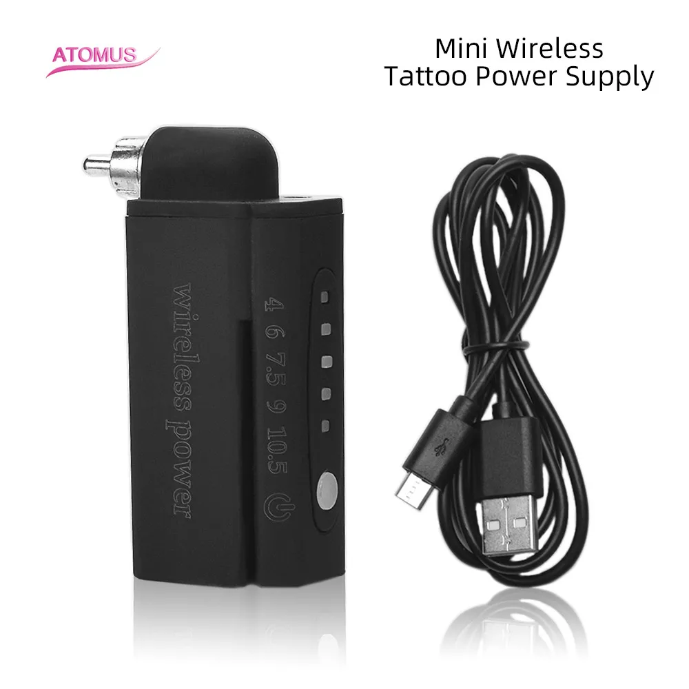 

Wireless Mini Tattoo Power Supply RCA Connection Available Tattooing Permanent Makeup Equipment