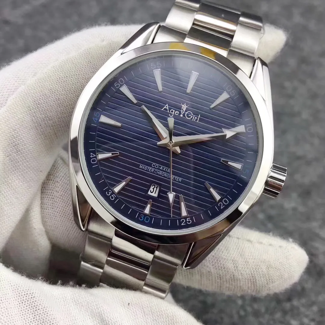 

Brand New Casual Aqua Terra 150m Designer Watches Mens Automatic Movement Watches Stainless Steel Metal Bracelet Wristwatches