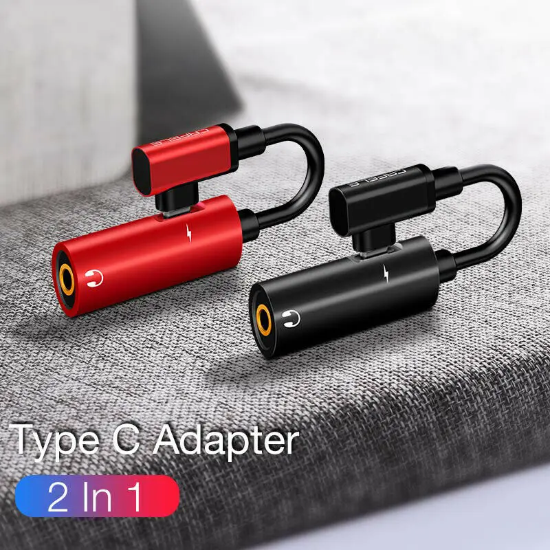 Переходник с USB Type C на 3 5 мм AUX разъем OTG адаптер для Huawei P30 Pro Xiaomi Mi 9 8 Se Oneplus 7 аудио