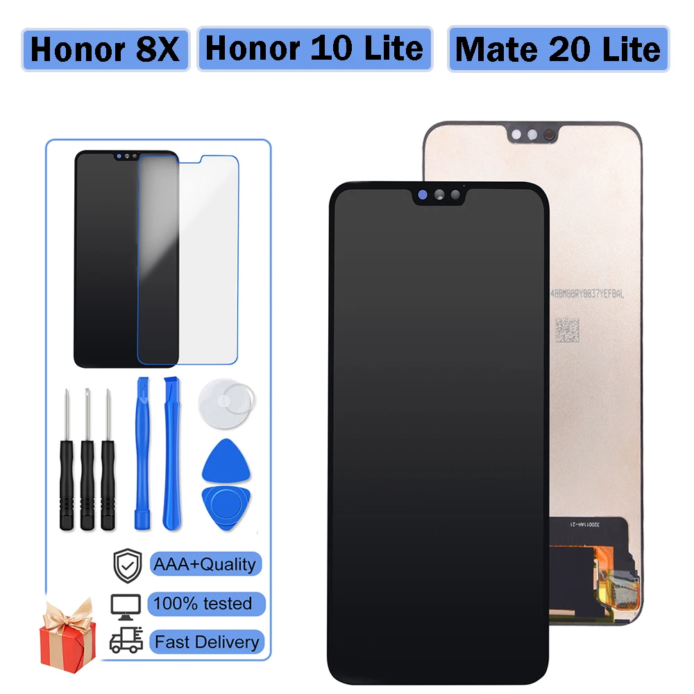 100% протестированный ЖК-экран для Huawei Honor 8X 10 Lite сменный ЖК-дисплей Digitiger в сборе Mate