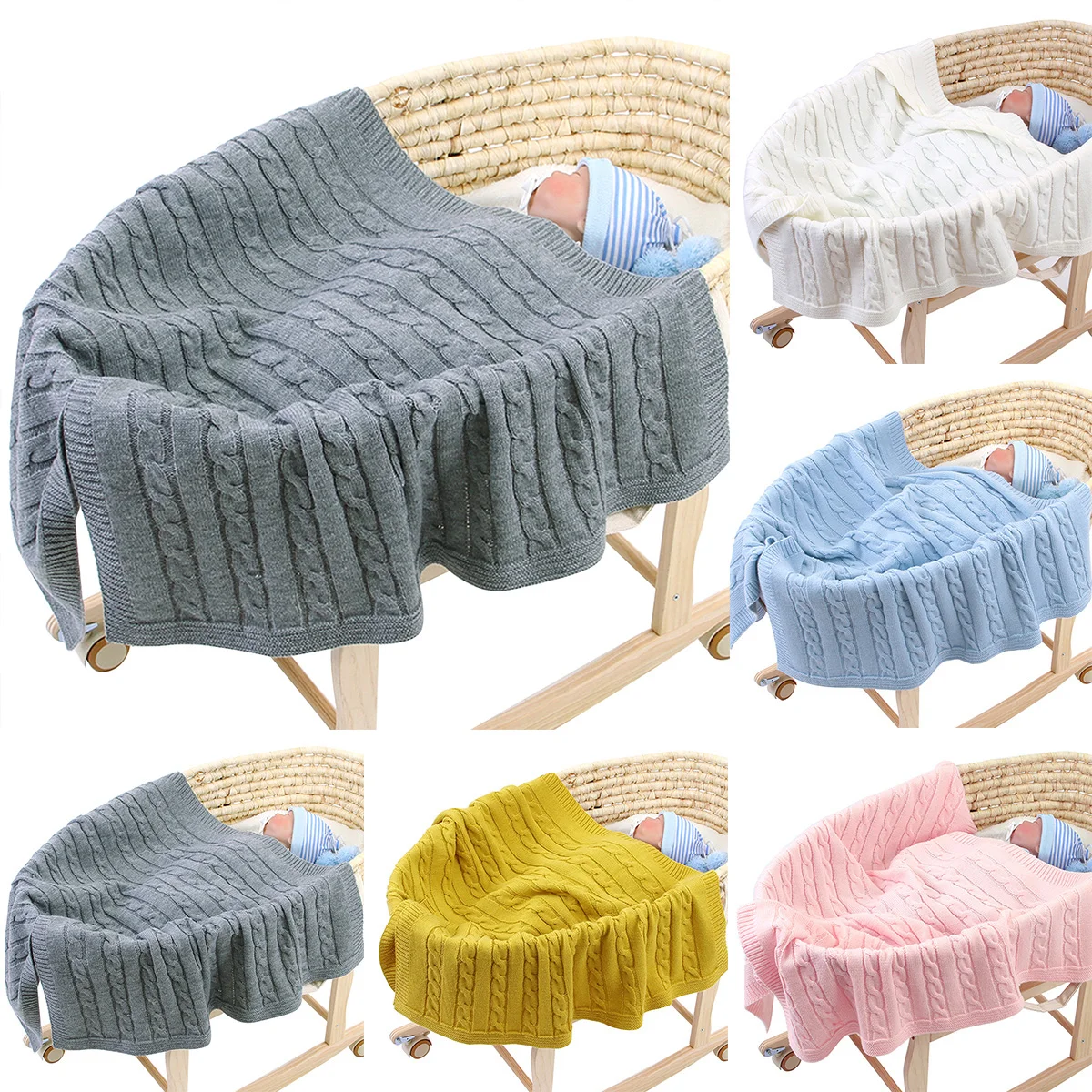 Детское одеяло s волокна для новорожденных пеленка для Новорожденных Обертывание одеяло конфеты цвет Infantil коляска Диван Постельные принадлежности, покрывала одеяла для малышей