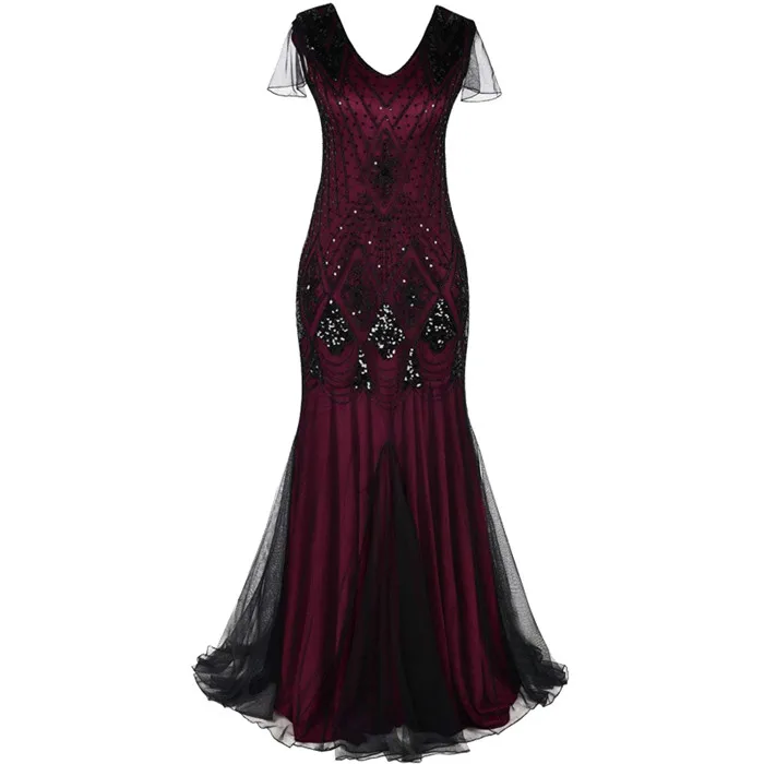 Красный Mermiad платье с глубоким вырезом Vestidos De Noche бордовое женское длинное платье вечернее Элегантное Длинное Платье - Цвет: Красный