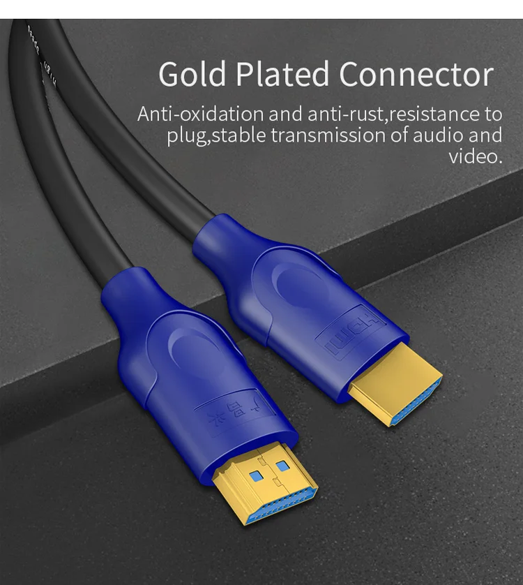 GCX Высокоскоростной HDMI 2,0 кабель с Ethernet 4K 60HZ для сплиттера расширитель адаптер PS4 Xiaomi tv Box 0,5 м 1 м 1,5 м 3 м 5 м 10 м 15 м