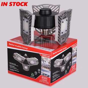 

Led Transformers Folding Garage Light Garage With Adjustable Lights 3 Blades Industrial Light Workshop Light 1 Piece