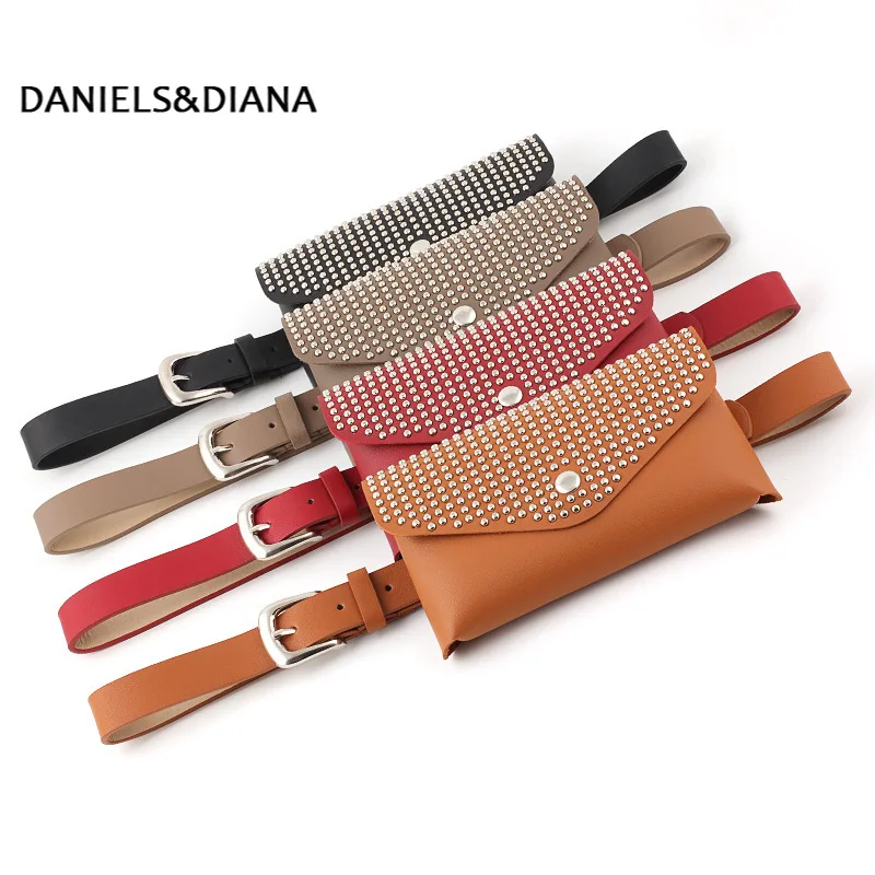 

Fashion Belt Bags Vintage Waist Belt Bags Phone Pocket PU Leather Waist Pouch Vintage Lady Fanny Pack wholesale 2020