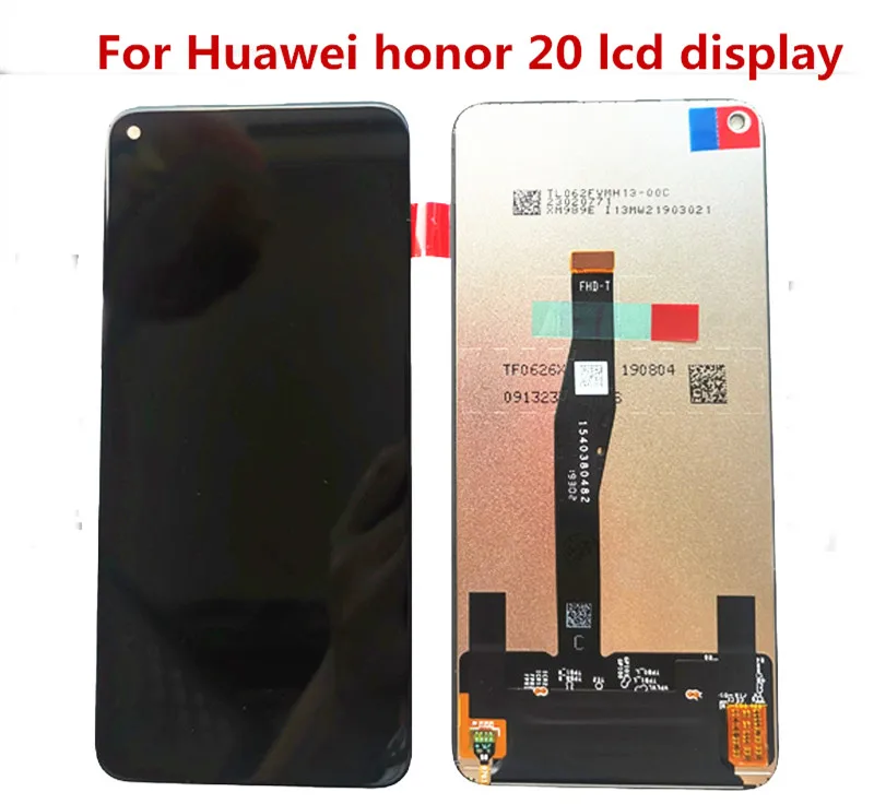 100% Оригинальный ЖК-экран для Huawei Honor 20 и дигитайзер полный комплект запасные