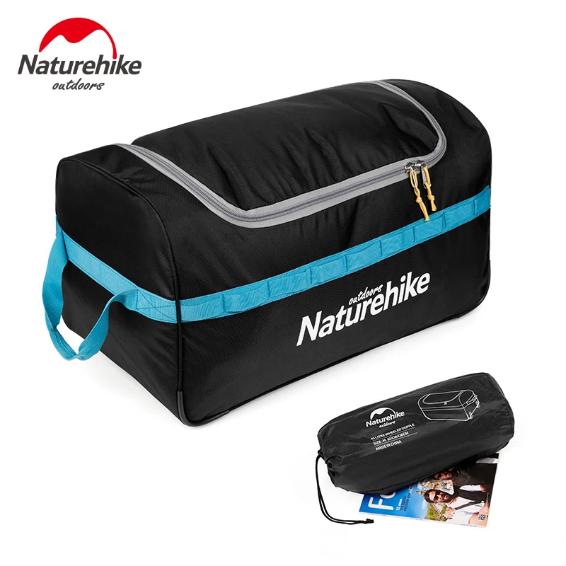Naturehike 110L Large Capacity Outdoor Camping Equipment Storage Bag Portable Foldable Tourism Travel Luggage Bags With Wheels