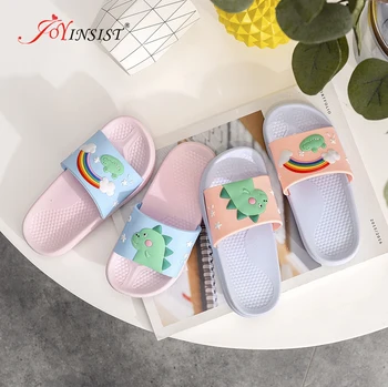 

Jelly Shoes 2020 Girls Cartoon Flip Flop Summer Animal Children Slippers Beach Toddler Shoes Indoor Slippers Soft PVC