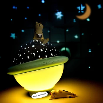 

LED Projector Starry Sky Night Lamp Colorful Dream Projection Lamp Romantic Bedroom Bedside Lamp Gift For Children HYD88