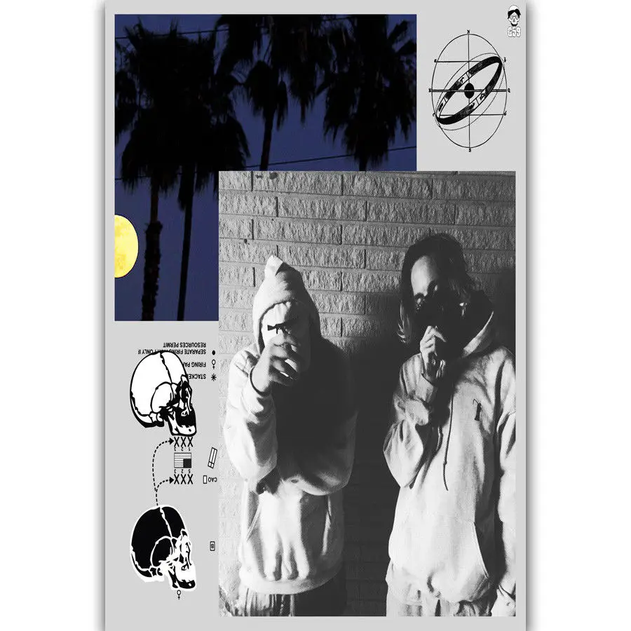 New $Uicideboy$ Rap Hip Hop Music Custom-Silk Art Poster Wall Sicker Decoration Gift
