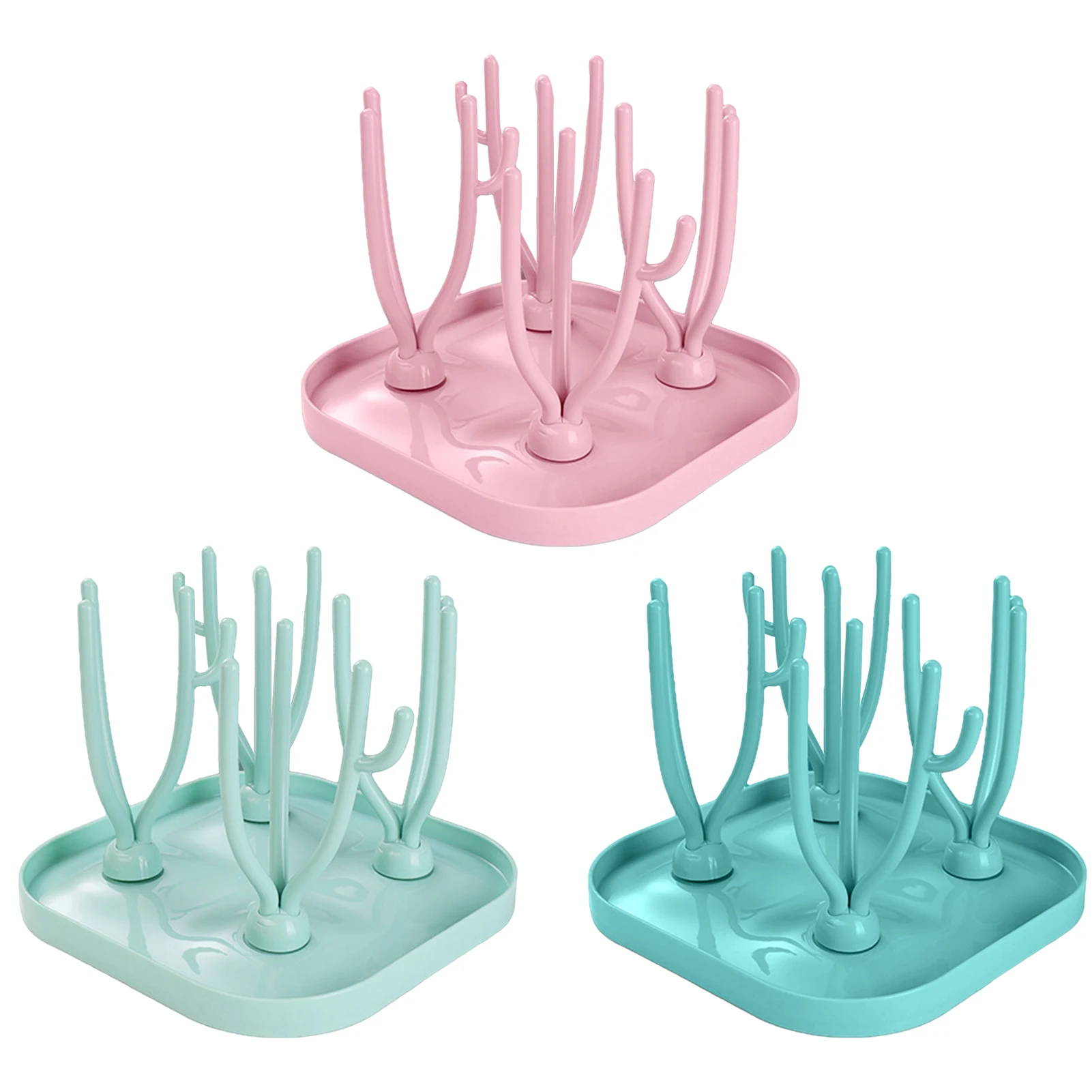 Baby Bottle Dry Rack Multi-functional Removable Drying Rack Infant Pacifier Bottle Drain Cleaning Dryer Storage